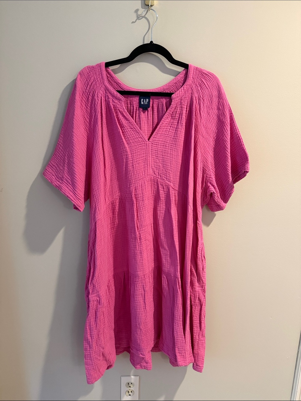 GAP Pink Gauze Mini Dress